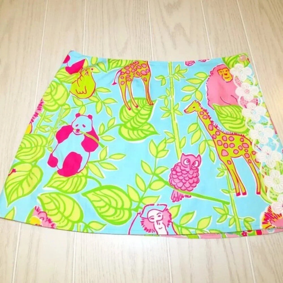 Lilly Pulitzer Dresses & Skirts - Lilly Pulitzer Connie Reversible Skirt Size 8 Pink Sands Vintage White Label